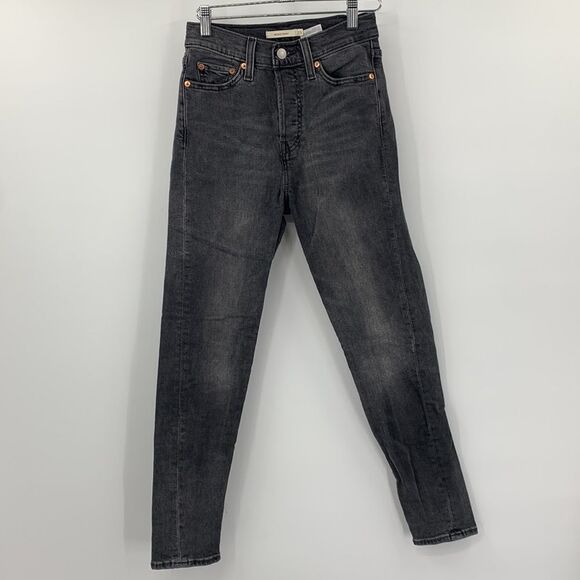 Levi’s Wedgie Skinny Black‎ Denim Sz 25 - Picture 3 of 9